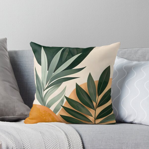 Item preview, Tropical Leaves on Abstract Background  designed and sold by Vicky Brago-Mitchell®.