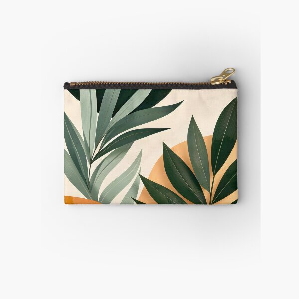 Item preview, Tropical Leaves on Abstract Background  designed and sold by Vicky Brago-Mitchell®.