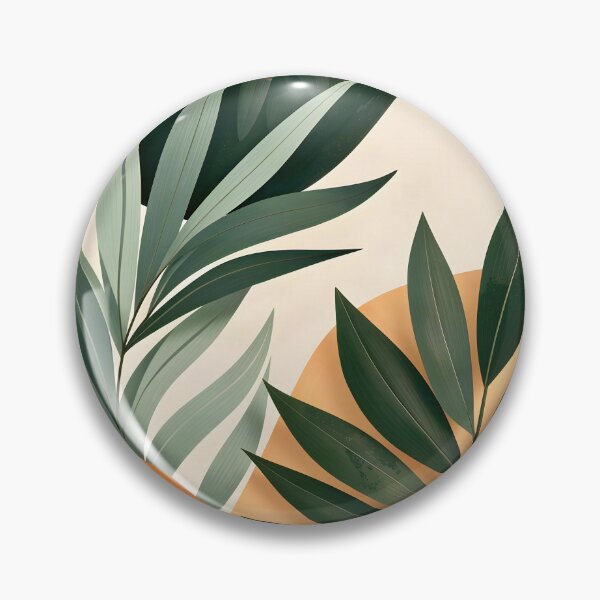Item preview, Tropical Leaves on Abstract Background  designed and sold by Vicky Brago-Mitchell®.