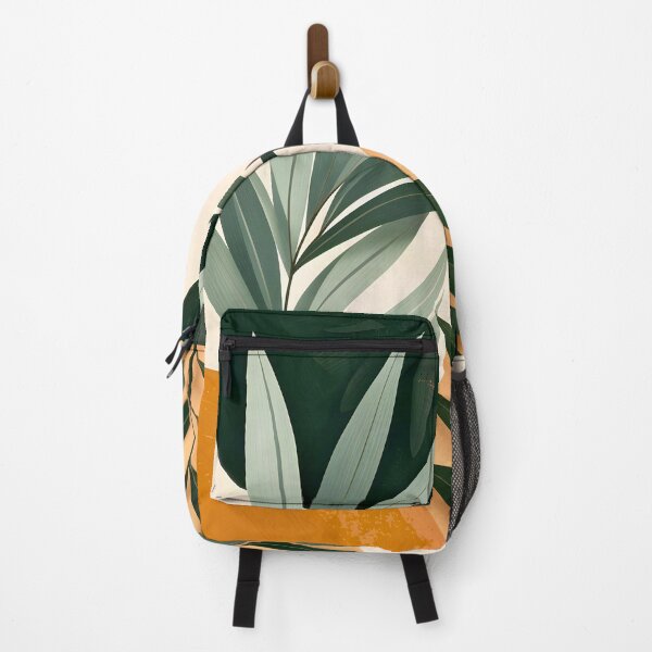 Item preview, Tropical Leaves on Abstract Background  designed and sold by Vicky Brago-Mitchell®.
