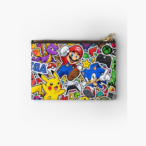 Item preview, Gaming Chaos – Colourful Sticker Bomb Collage designed and sold by Inked Legacy.