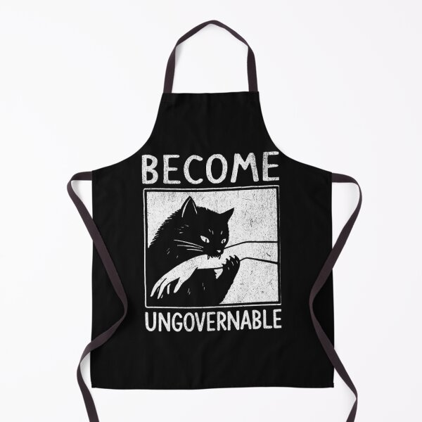 Item preview, Become Ungovernable - Black Cat Biting Hand Funny Meme designed and sold by gerrellpettif.