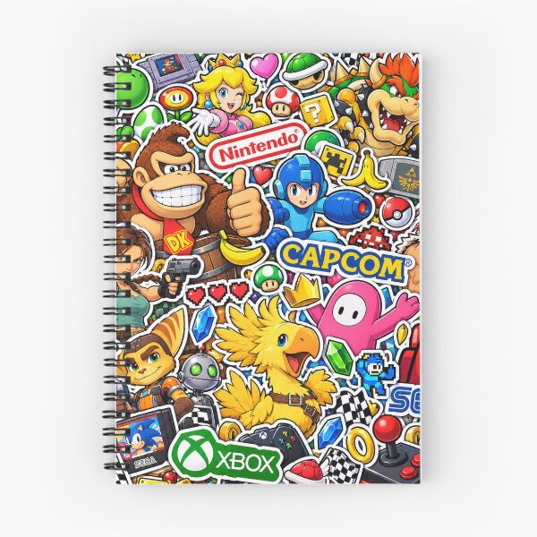 Item preview, Arcade All-Stars – Colourful Gaming Sticker Bomb designed and sold by Inked Legacy.