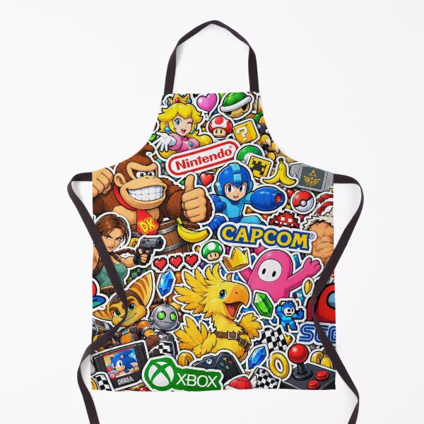 Item preview, Arcade All-Stars – Colourful Gaming Sticker Bomb designed and sold by Inked Legacy.