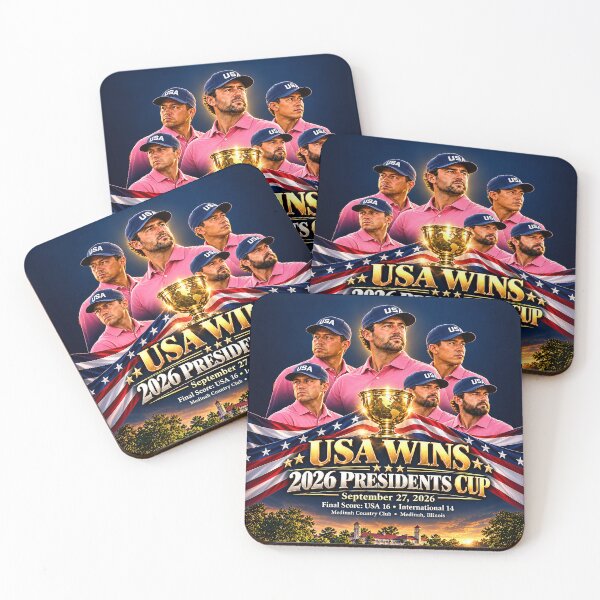 Item preview, USA WINS 2026 PRESIDENTS CUP - UNITED STATES 17 - INTERNATIONAL 13 - Sept. 27, 2026 designed and sold by DBM Photo Art 1.