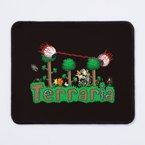 Item preview, Pixel Terraria Grass Title Adventure Game Art designed and sold by Pincel-Rebelde.