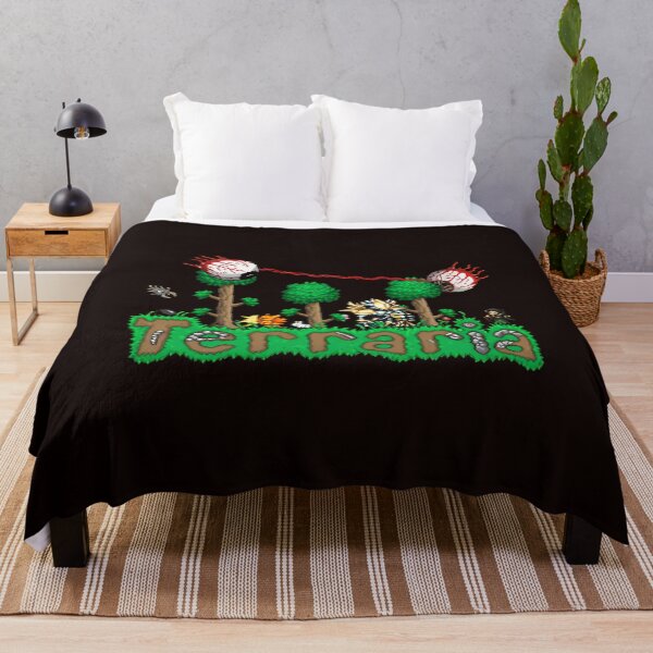 Item preview, Pixel Terraria Grass Title Adventure Game Art designed and sold by Pincel-Rebelde.
