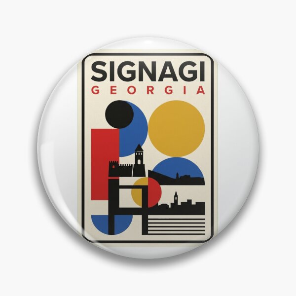 Item preview, Retro Signagi Bauhaus Geometric Skyline designed and sold by k3rstman1.