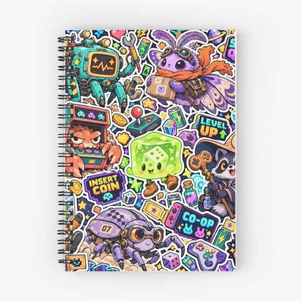 Item preview, Side Quest Crew – Cute Arcade Gaming Sticker Bomb designed and sold by Inked Legacy.