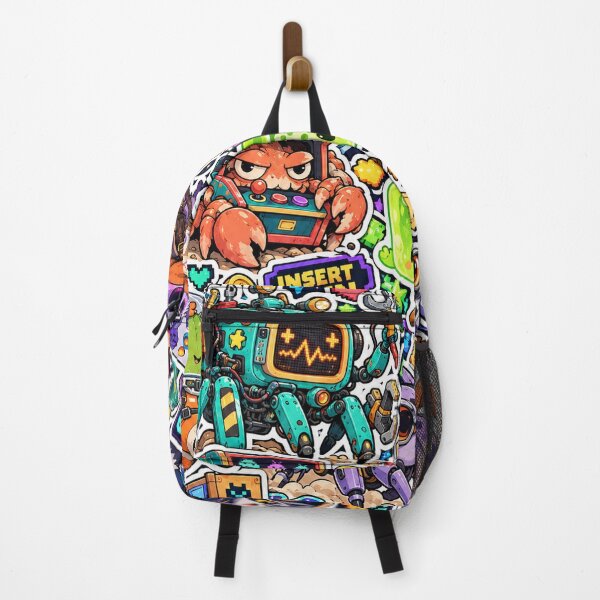 Item preview, Side Quest Crew – Cute Arcade Gaming Sticker Bomb designed and sold by Inked Legacy.