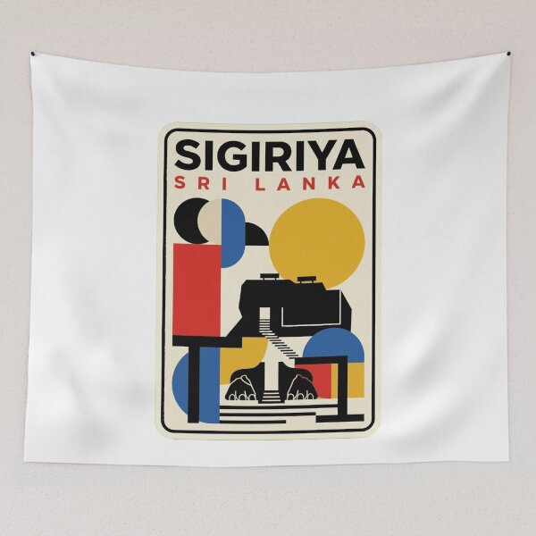 Item preview, Retro Sigiriya Bauhaus Geometric Skyline designed and sold by k3rstman1.