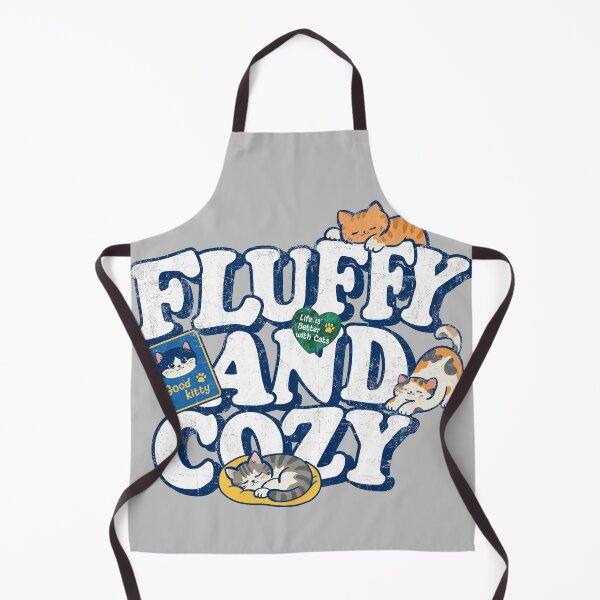 Item preview, Fluffy and Cozy Cat Typography designed and sold by Moody Critters.