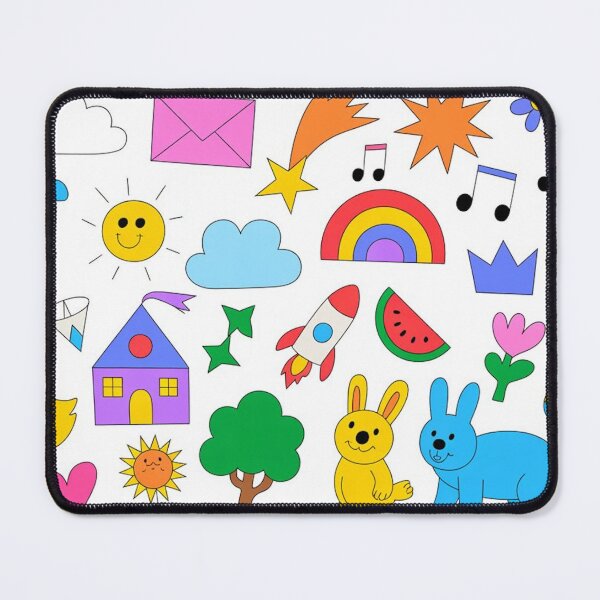 Item preview, Colorful Hand Drawn Icon Collection designed and sold by Mindful Wall Art Studio.