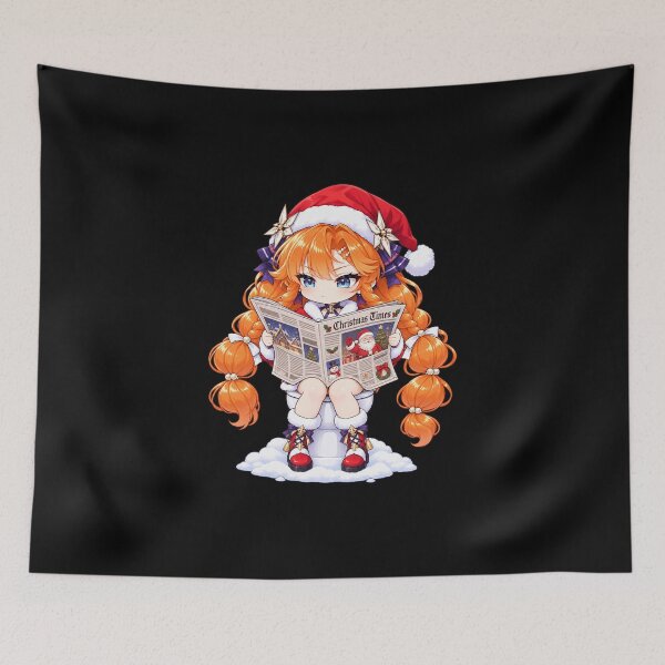 Item preview, Sigrika Wuthering Waves Christmas Newspaper Toilet Humor designed and sold by SolenneAzur.