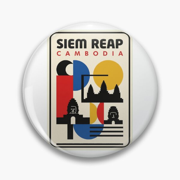 Item preview, Retro Siem Reap Bauhaus Geometric Skyline designed and sold by k3rstman1.
