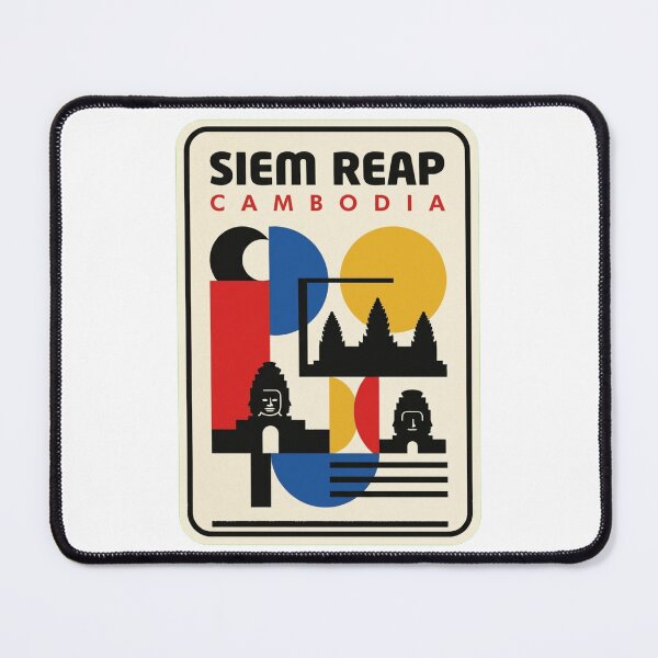 Item preview, Retro Siem Reap Bauhaus Geometric Skyline designed and sold by k3rstman1.