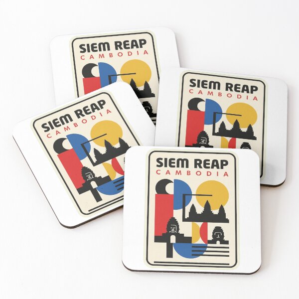 Item preview, Retro Siem Reap Bauhaus Geometric Skyline designed and sold by k3rstman1.