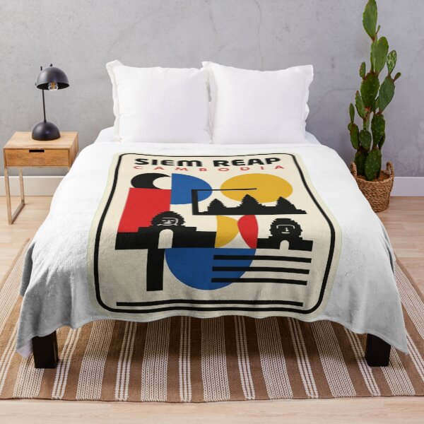 Item preview, Retro Siem Reap Bauhaus Geometric Skyline designed and sold by k3rstman1.