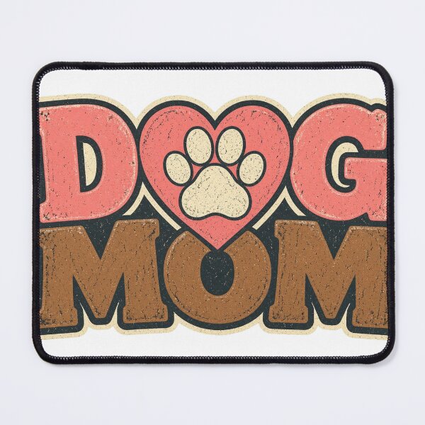 Item preview, Dog Mom Heart Paw Print Bold Pet Parent Tee designed and sold by GSideArtStore.