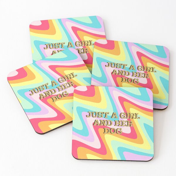 Item preview, Just a girl and her dug stripes designed and sold by Ana Gorozpe.