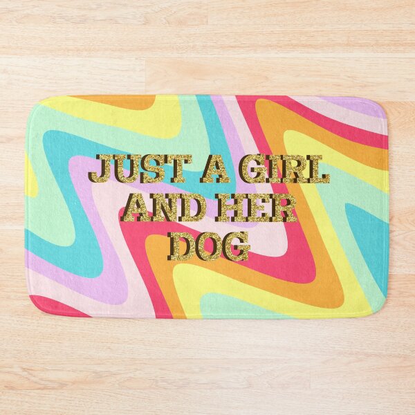 Item preview, Just a girl and her dug stripes designed and sold by Ana Gorozpe.