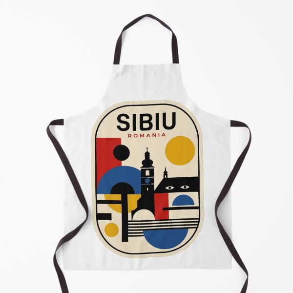 Item preview, Retro Sibiu Bauhaus Geometric Skyline designed and sold by k3rstman1.