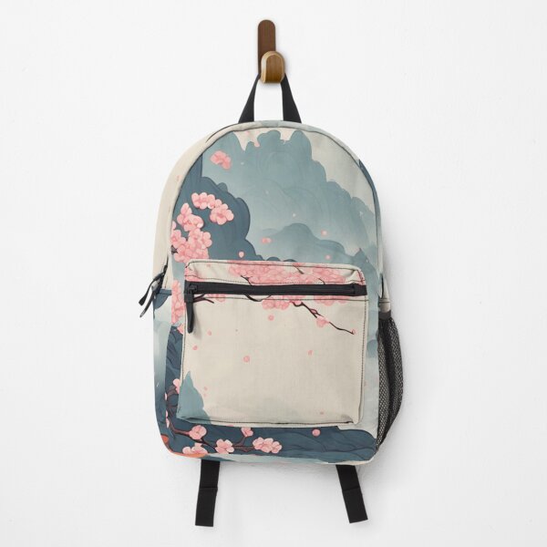 Item preview, Cherry Blossom Fox – Soft Anime Oriental Landscape Print designed and sold by 7th-Lunar-Phase.