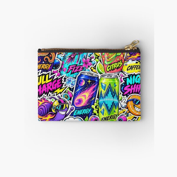 Item preview, Full Charge – Neon Energy Drink Sticker Bomb designed and sold by Inked Legacy.