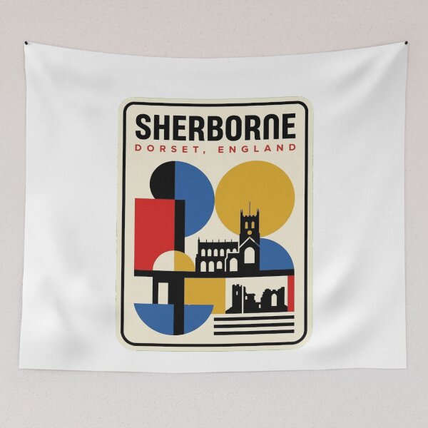 Item preview, Retro Sherborne Bauhaus Geometric Skyline designed and sold by k3rstman1.