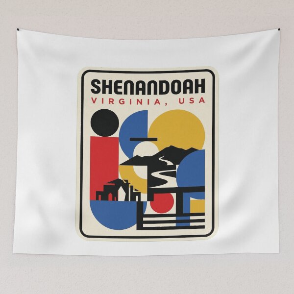 Item preview, Retro Shenandoah Bauhaus Geometric Skyline designed and sold by k3rstman1.