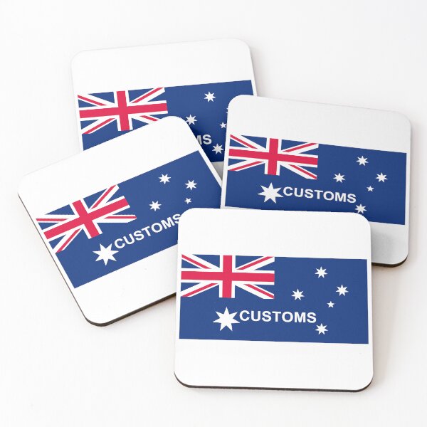 Item preview, Australian Customs Service Logo on Australian Flag Design designed and sold by ksawad.