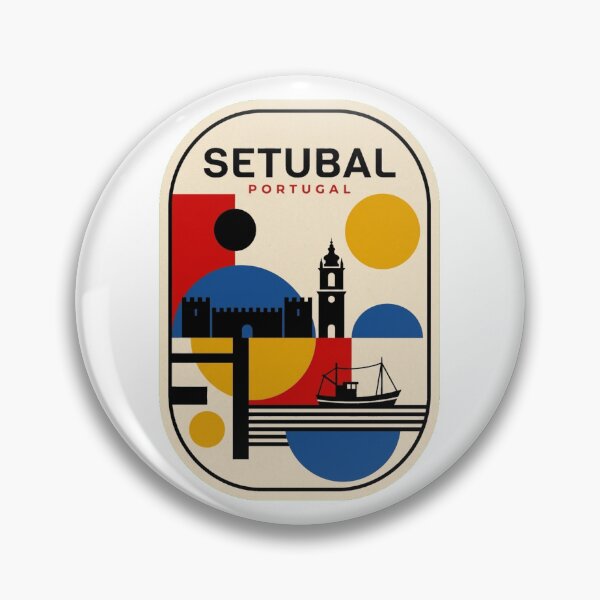 Item preview, Retro Setubal Bauhaus Geometric Skyline designed and sold by k3rstman1.