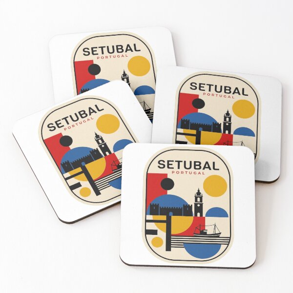 Item preview, Retro Setubal Bauhaus Geometric Skyline designed and sold by k3rstman1.
