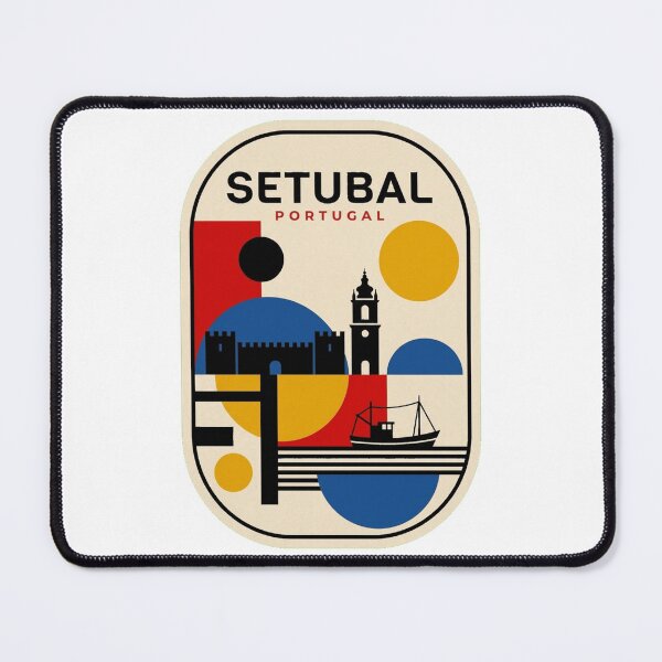 Item preview, Retro Setubal Bauhaus Geometric Skyline designed and sold by k3rstman1.