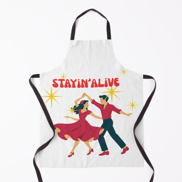 Item preview, stayin alive vintage retro groovy 70s disco typography  designed and sold by stileepensieri.