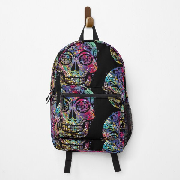 Item preview, Colorful Watercolor Floral Human Skull Silhouette designed and sold by RichardCSherid.