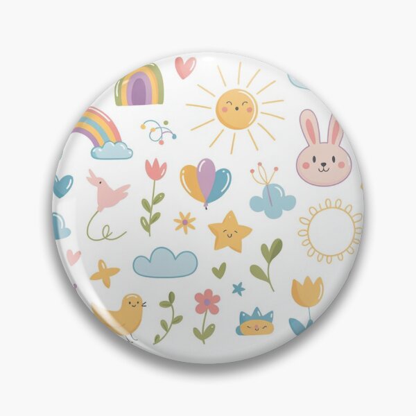 Item preview, Pastel Nursery Icon Collection designed and sold by Mindful Wall Art Studio.