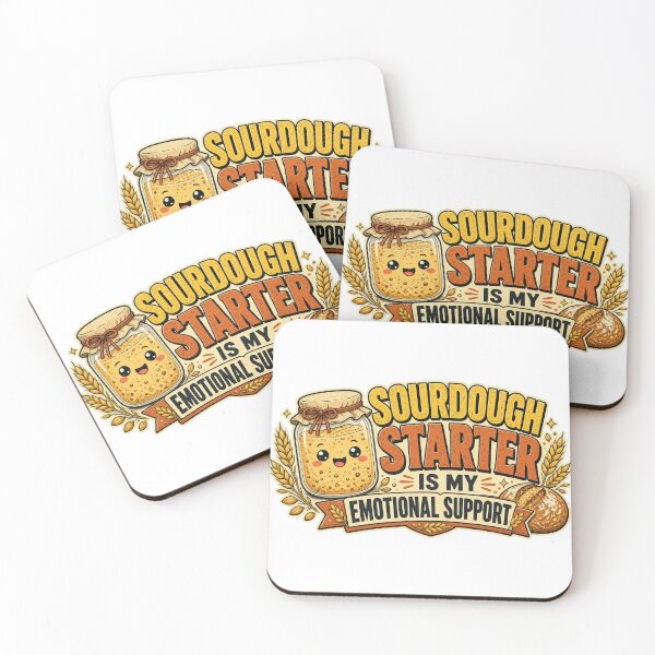 Item preview, Sourdough Starter Emotional Support Baking Humor Tee designed and sold by GSideArtStore.