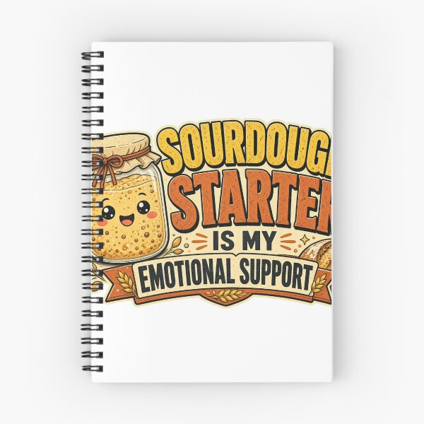 Item preview, Sourdough Starter Emotional Support Baking Humor Tee designed and sold by GSideArtStore.