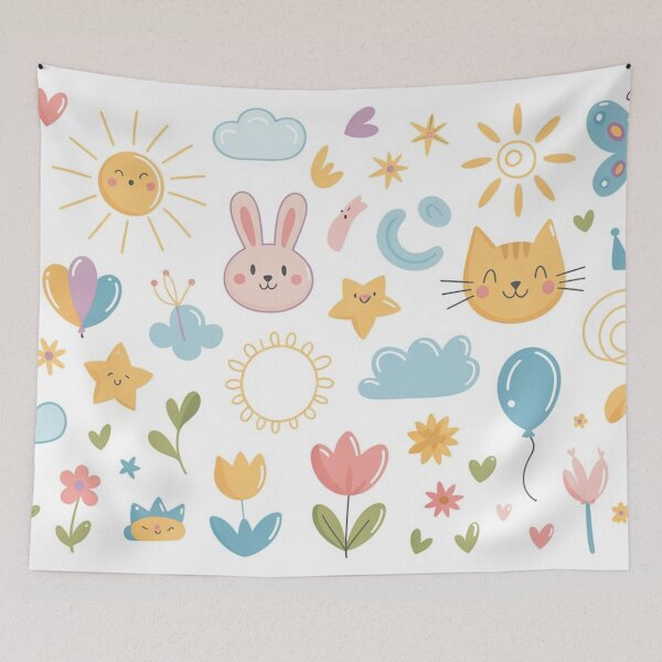 Item preview, Pastel Nursery Icon Collection designed and sold by Mindful Wall Art Studio.
