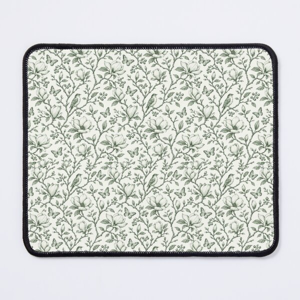 Item preview, Sage Green and Cream Toile Tree Branches With Birds and Butterflies designed and sold by DrewRomeoCo.