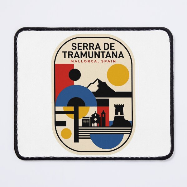 Item preview, Retro Serra De Tramuntana Bauhaus Geometric Skyline designed and sold by k3rstman1.