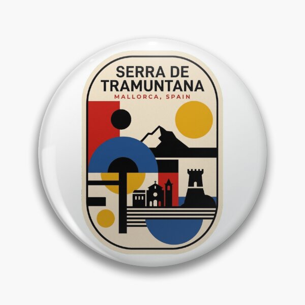 Item preview, Retro Serra De Tramuntana Bauhaus Geometric Skyline designed and sold by k3rstman1.