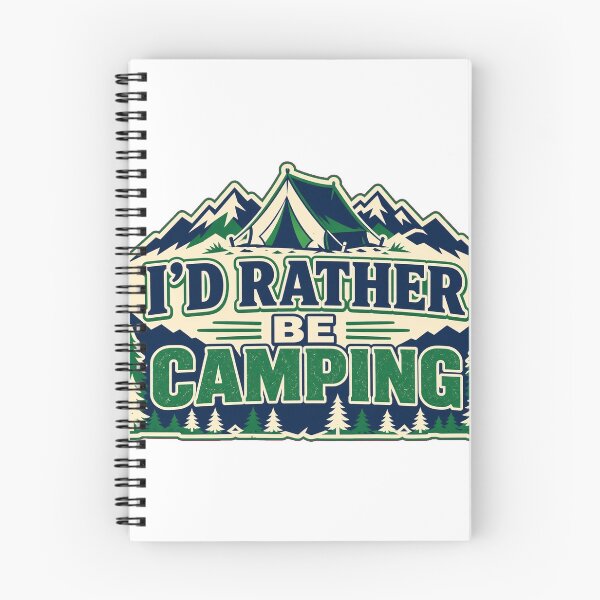 Item preview, Id Rather Be Camping Tent Mountains Outdoors Tee designed and sold by GSideArtStore.