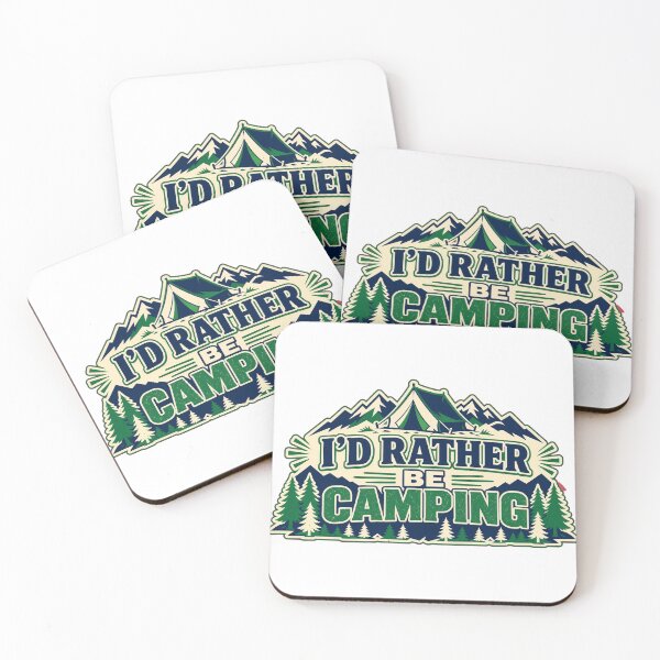 Item preview, Id Rather Be Camping Tent Mountains Outdoors Tee designed and sold by GSideArtStore.