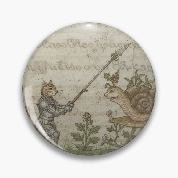 Item preview, Cat Knight Duels a Giant Snail designed and sold by PictorialWhimsy.