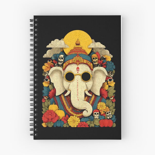 Item preview, Cool Elephant Halloween Yellow Sun Pumpkin Skull Pop Art designed and sold by PANNARUK THAILAND.