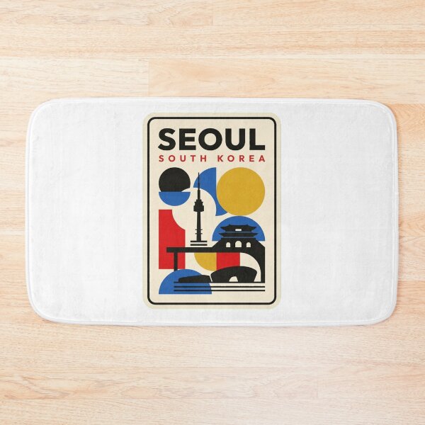 Item preview, Retro Seoul Bauhaus Geometric Skyline designed and sold by k3rstman1.