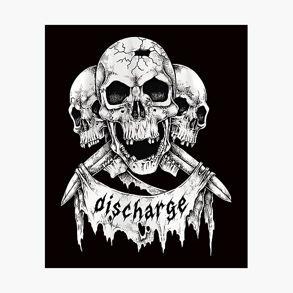 Item preview, Skull Discharge Music Art designed and sold by Pocket-Pixel.