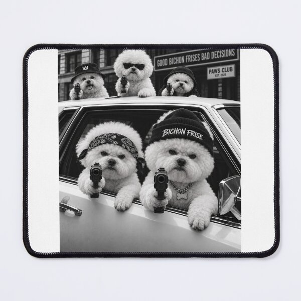 Item preview, Funny Bichon Frise Good Dog Bad Decisions designed and sold by luu phong.